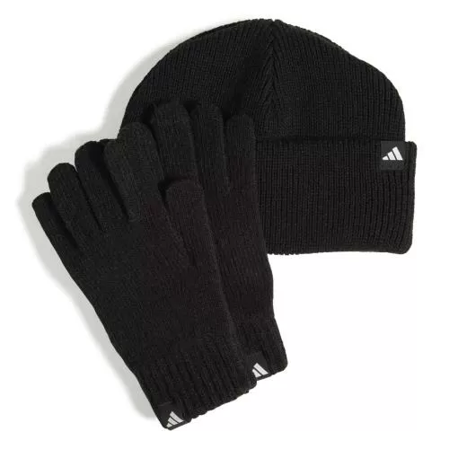 ADIDAS GLOVE BEANIE K - BLACK/WHITE