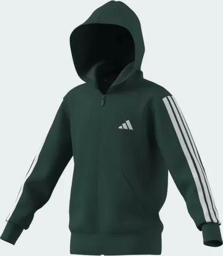 ADIDAS J 3S FL FZ HD - CGREEN/WHITE