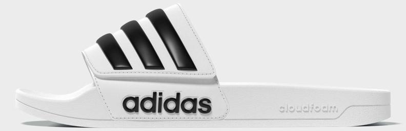 Preview: ADIDAS ADILETTE SHOWER VELCRO - FTWWHT/CBLACK/FTWWHT
