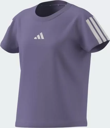 ADIDAS JG 3S TEE 160 - MAGLIL/WHITE