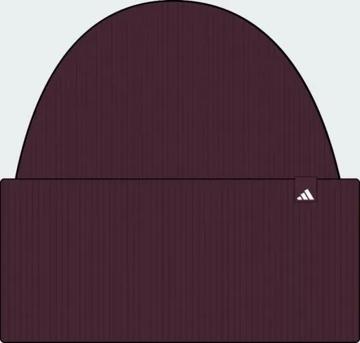ADIDAS GLOW BEANIE - MAROON/WHITE/MAROON