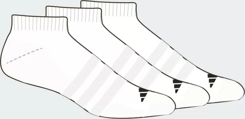 ADIDAS T ESS LOW 3P - WHITE/WHITE/BLACK