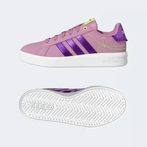 ADIDAS GRAND COURT 3.0 GIRLS J - STTRBL/PURBUR/HIREYE