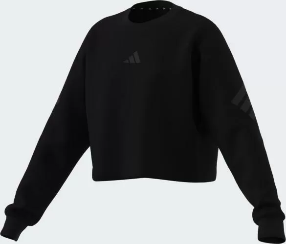ADIDAS JG FI 3S CREW - BLACK/BLACK