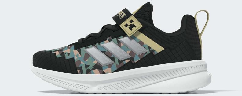 Preview: ADIDAS MINECRAFT FORTARUN EL C - CBLACK/MSILVE/DUAYEL