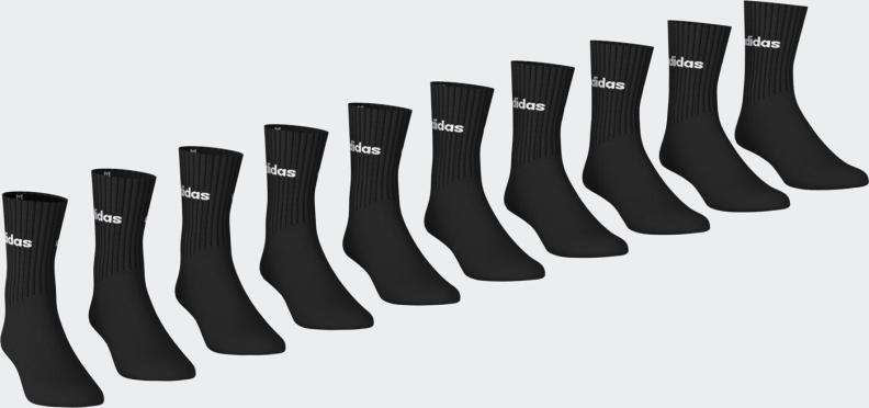Preview: ADIDAS C LIN CREW 10PP - BLACK/WHITE