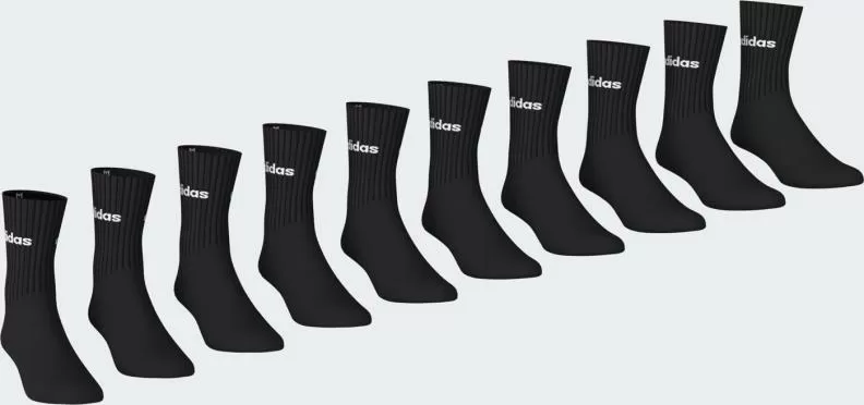 ADIDAS C LIN CREW 10PP - BLACK/WHITE