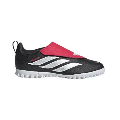 ADIDAS PREDATOR CLUB VEL TF J - CBLACK/FTWWHT/LUCRED