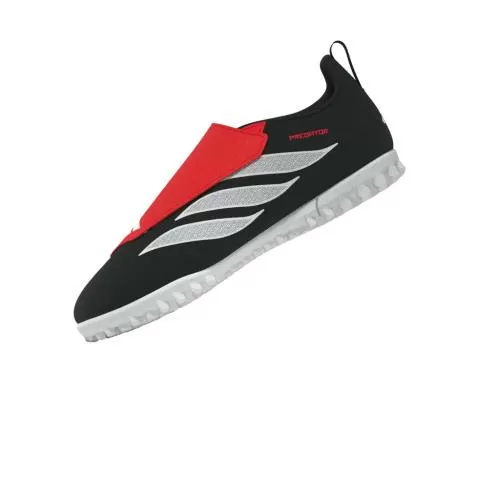 ADIDAS PREDATOR CLUB VEL TF J - CBLACK/FTWWHT/LUCRED