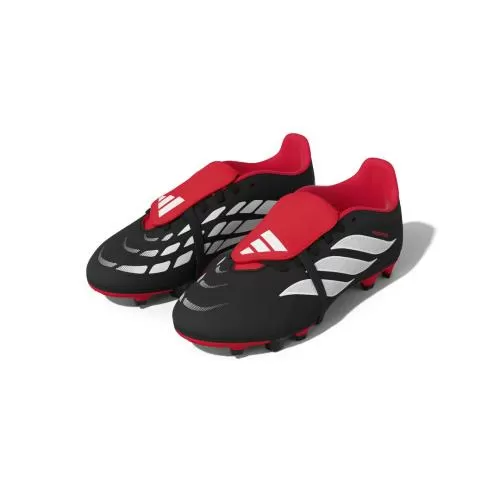 ADIDAS PREDATOR CLUB FT FG/MG J - CBLACK/FTWWHT/LUCRED