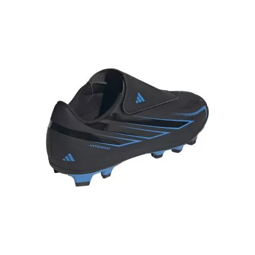ADIDAS F50 HYPERFAST CLUB VEL FG/MG J - CBLACK/CBLACK/LURABL