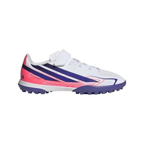 ADIDAS F50 HYPERFAST CLUB H&L TF J - FTWWHT/SOLPUR/SOLTUR