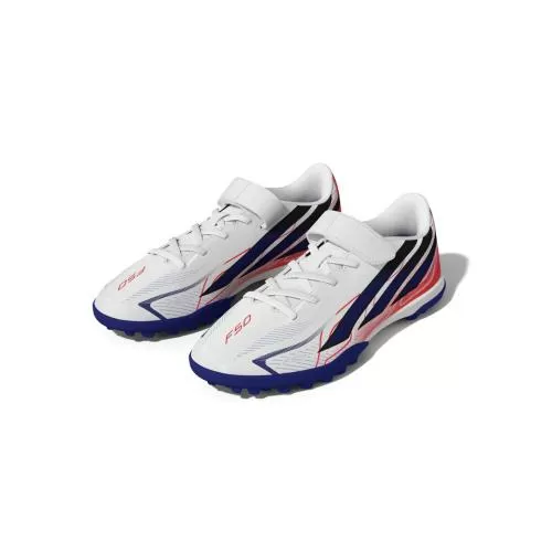 ADIDAS F50 HYPERFAST CLUB H&L TF J - FTWWHT/SOLPUR/SOLTUR