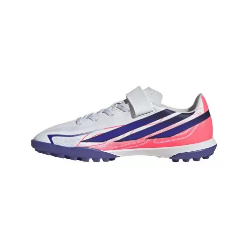 ADIDAS F50 HYPERFAST CLUB H&L TF J - FTWWHT/SOLPUR/SOLTUR