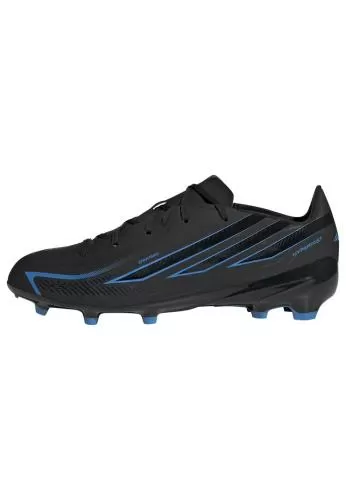 ADIDAS F50 HYPERFAST LEAGUE FG J - CBLACK/CBLACK/LURABL
