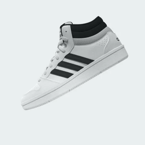 ADIDAS HOOPS MID CLASSIC - FTWWHT/CBLACK/ORBGRY