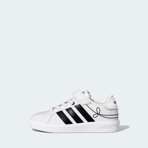 ADIDAS GRAND COURT 3.0 GIRLS EL C - FTWWHT/CBLACK/HIREYE