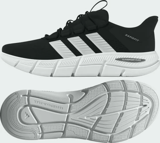 ADIDAS CLOUDFOAM FLEX - RAPIDFIT - CBLACK/FTWWHT/GRETHR
