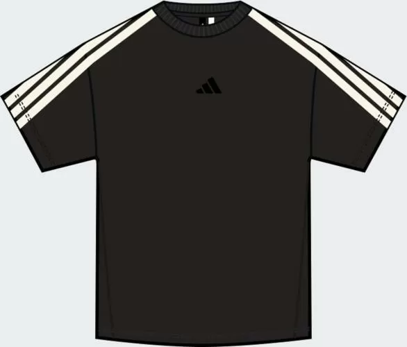 ADIDAS M AK 3S TEE RE - BLACK/OWHITE