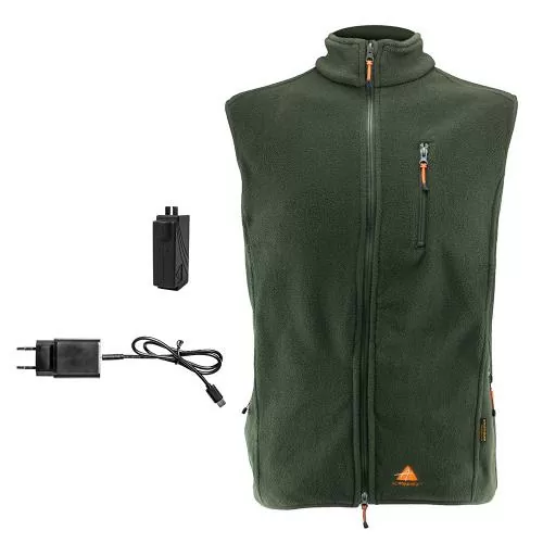 Alpenheat FireVest beheizte Fleece-Weste APP - olivgrün