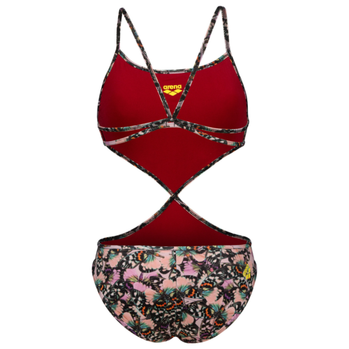 Preview: Arena Damen Rule Breaker Swimsuit Twist'N'Mix R ROT