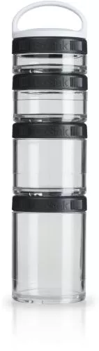 BlenderBottle GoStak Starter 4Pak - Black, 350 ml