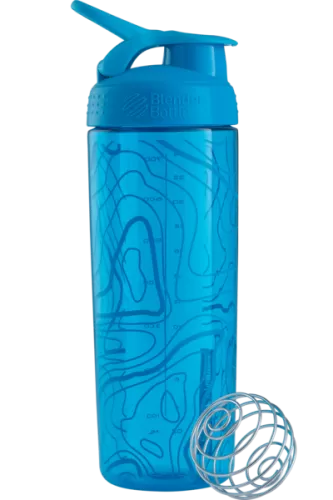 BlenderBottle SportMixer Signature Sleek - Aqua/Aqua, 820 ml