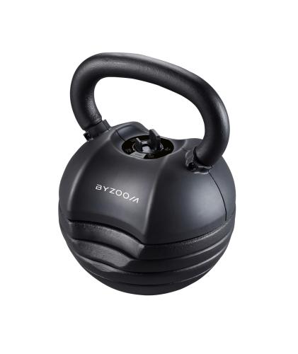 Preview: Byzoomfitness Pure Series 22.6Kg adjustable kettlebell - black