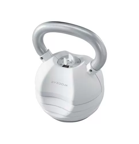 Byzoomfitness Pure Series 13.6Kg adjustable kettlebell - white
