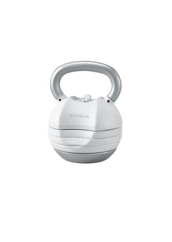 Preview: Byzoomfitness Pure Series 22.6Kg adjustable kettlebell - white