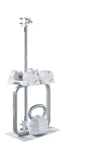 Byzoomfitness Dumbbell stand for 5.6/11.3/12.5Kg adjustable dumbbells - white