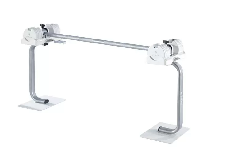 Byzoomfitness Dumbbell stand for 5.6/11.3/12.5Kg adjustable dumbbells - white