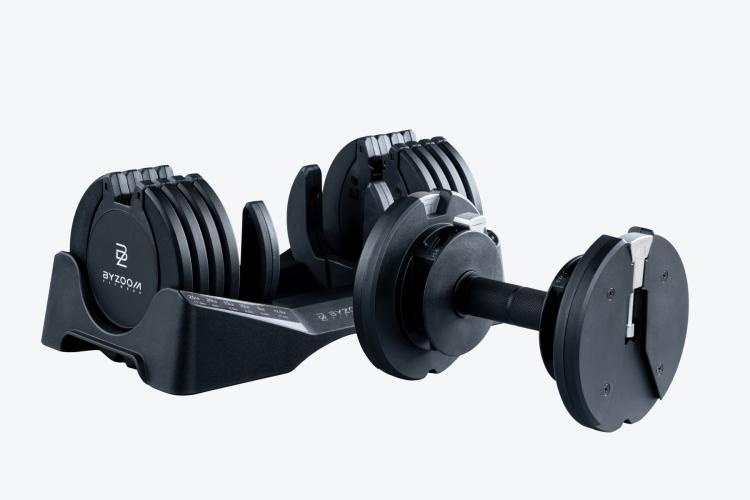 Preview: Byzoomfitness Pure Series 12.5Kg verstellb. Hantel - schwarz