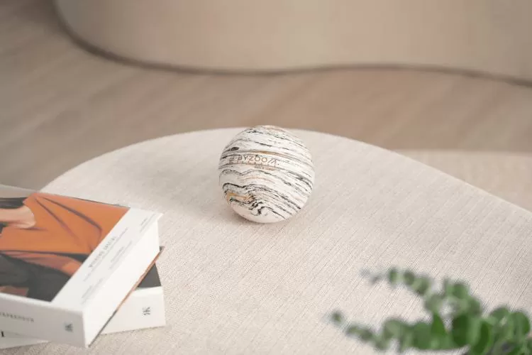 Byzoomfitness Massage ball marble - white