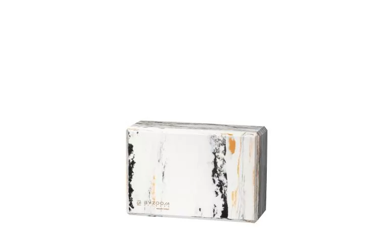 Byzoomfitness Yoga Block Marmoroptik - weiss