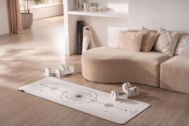 Byzoomfitness Gymnastikmatte 8mm - weiss