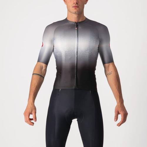 Preview: Castelli Aero Race 6.0 Jersey - Light Black/Dark Gray