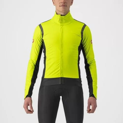 Castelli Alpha RoS 2 Jacket - Electric Lime/Dark Gray-Dark Gray