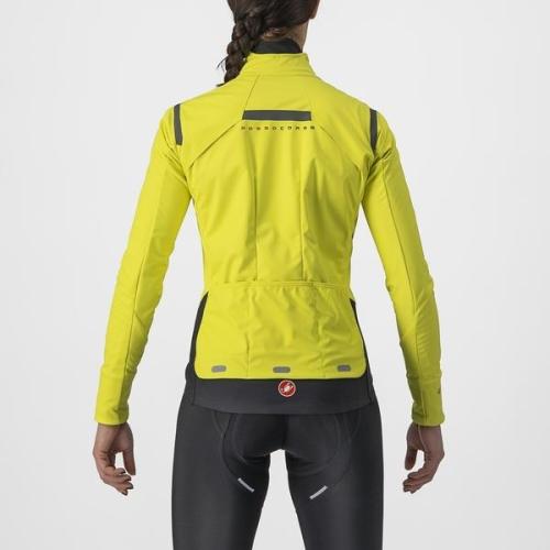 Preview: Castelli Alpha RoS 2 W Jacket - Lime Light Fluo/Dark Gray
