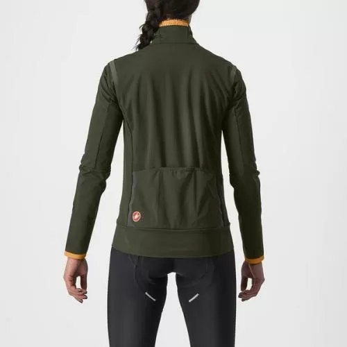 Castelli Alpha Ultimate Insulated W Jacket - Military Green/Melon