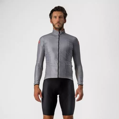 Castelli Aria Shell Jacket - Silver Gray