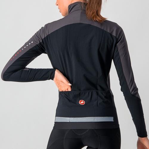 Preview: Castelli Beta RoS W Jacket - Dark Gray/Black