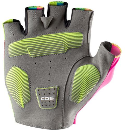 Preview: Castelli Competizione 2 Glove - Electric Lime/Black-Blue-Magenta Fluo