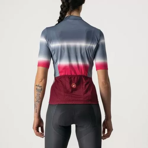 Castelli Dolce Jersey - Light Steel Blue/Bordeaux
