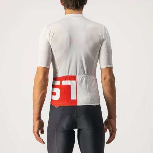 Castelli Downtown Jersey - White/Red