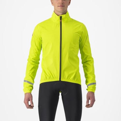 Preview: Castelli Emergency 2 Rain Jacket - Electric Lime