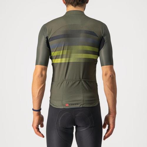Preview: Castelli Endurance Pro Jersey - Military Green/Blue-Sulphur