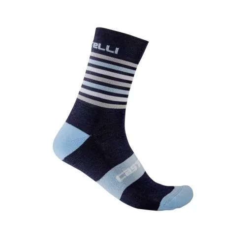Castelli Gregge 15 Sock - Savile Blue/Dusk Blue