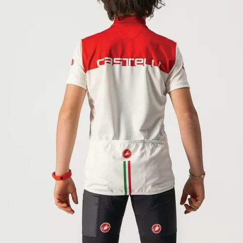 Castelli Neo Prologo Kid Jersey - Ivory/Red