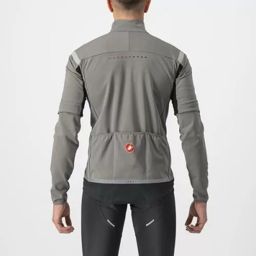 Castelli Perfetto RoS 2 Convertible Jacket - Nickel Gray/Travertine Gray